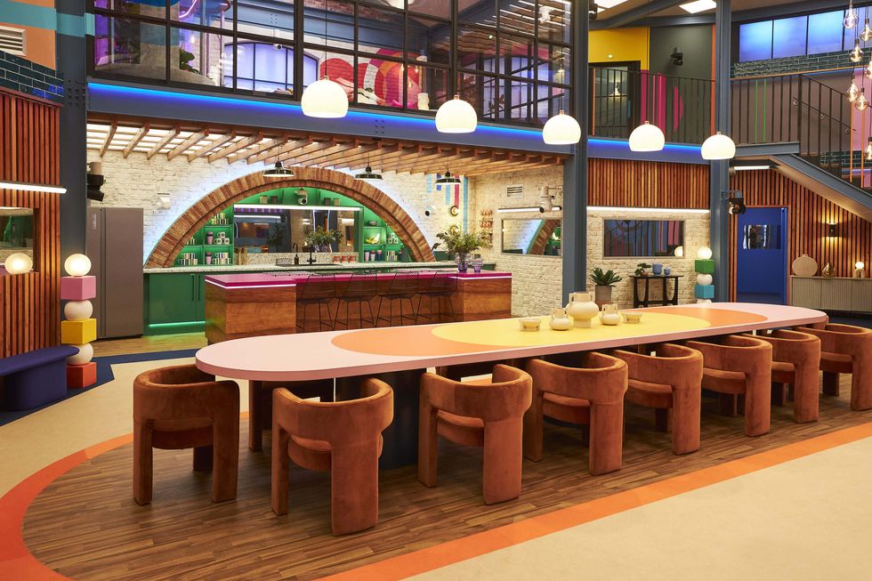 Sneak Peek: Big Brother UK House Tour big brother house dining area kitchen 2023 1 6522cbd1cb3dd