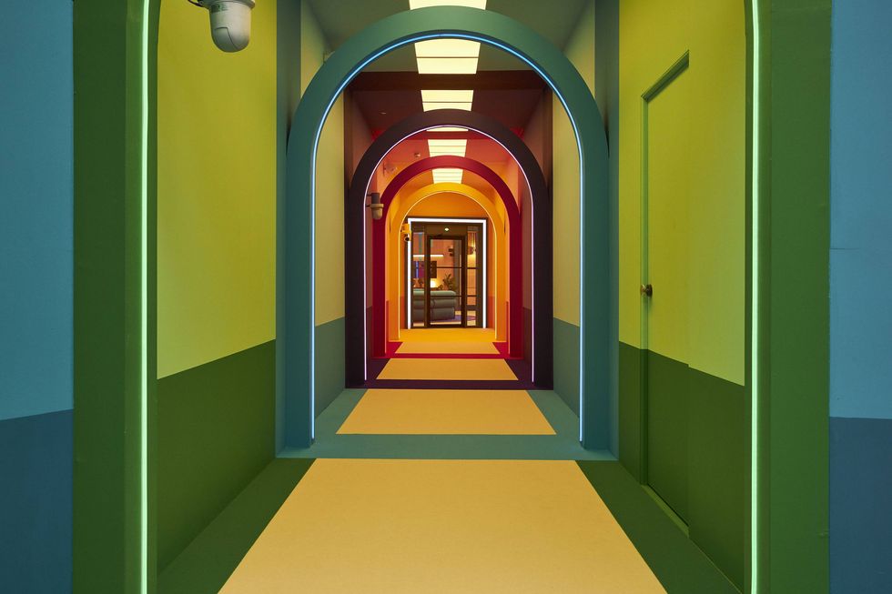 Sneak Peek: Big Brother UK House Tour big brother house hallway 2023 1 6522cbd469c2e
